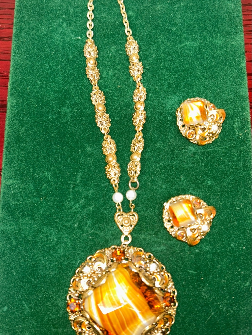 West Germany Necklace and Earrings Set